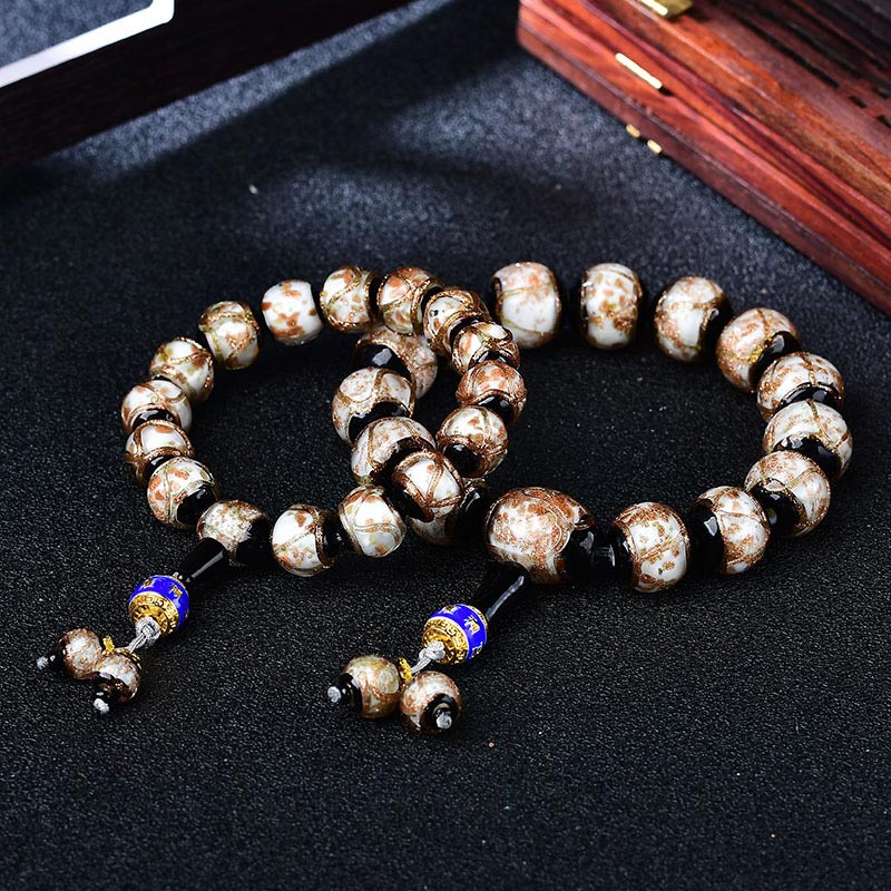 Tibetan Dragon Vein Agate Healing Bracelet - Image 17