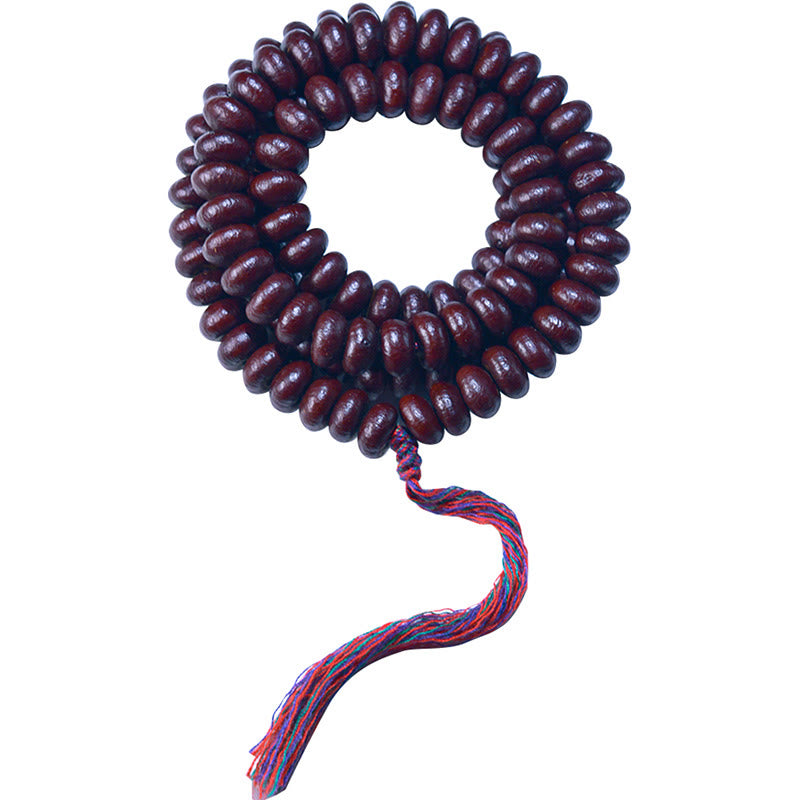 Natural Tibet 108 Mala Beads Purple Bodhi Seed Wealth Bracelet - Image 12