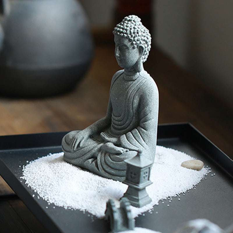 Sitting Meditation Buddha Blessing Compassion Decoration - Image 12