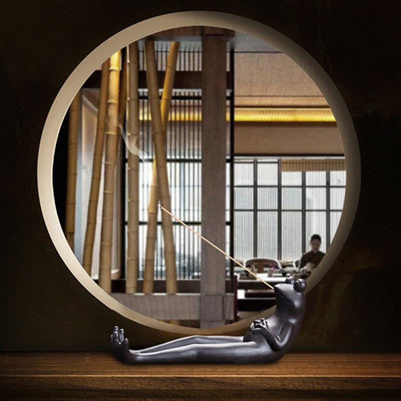 Meditation Frog Ceramic Spiritual Healing Incense Burner - Image 9