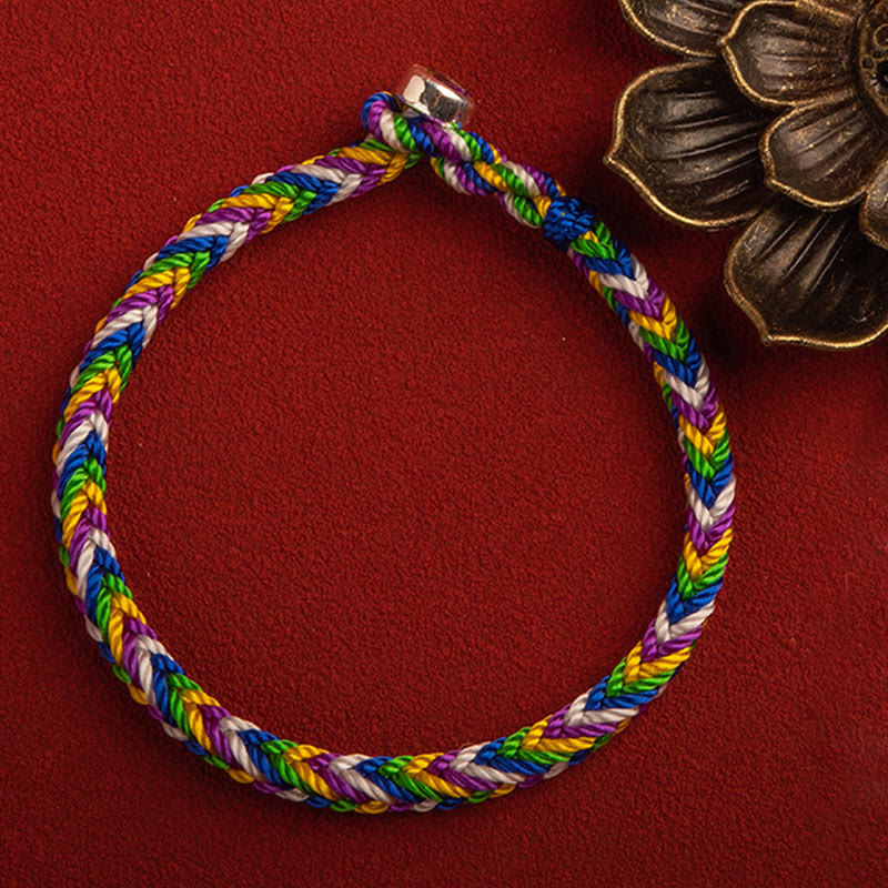 "May everything go your way" Lucky Multicolored Bracelet - Image 3