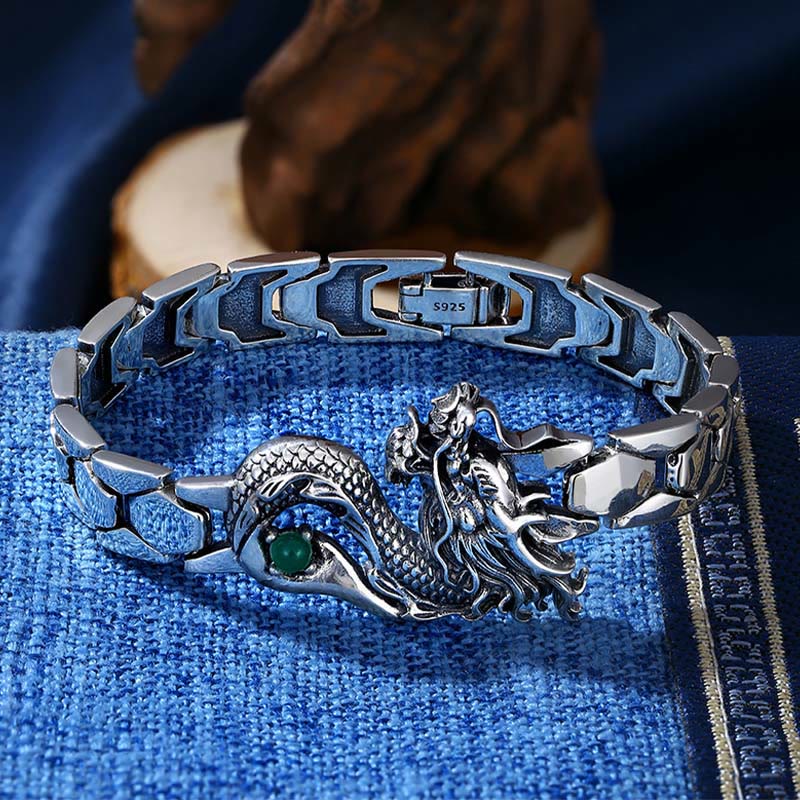 Vintage Dragon Pattern Engraved Success Bracelet - Image 4