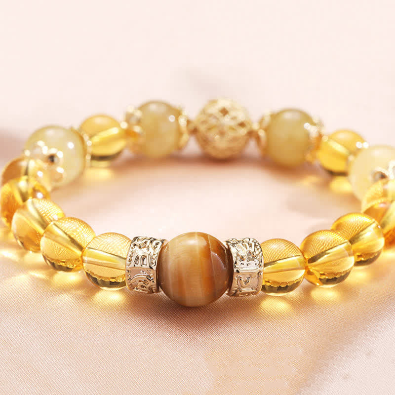 Citrine Generosity Prosperity Beaded Bracelet - Image 4