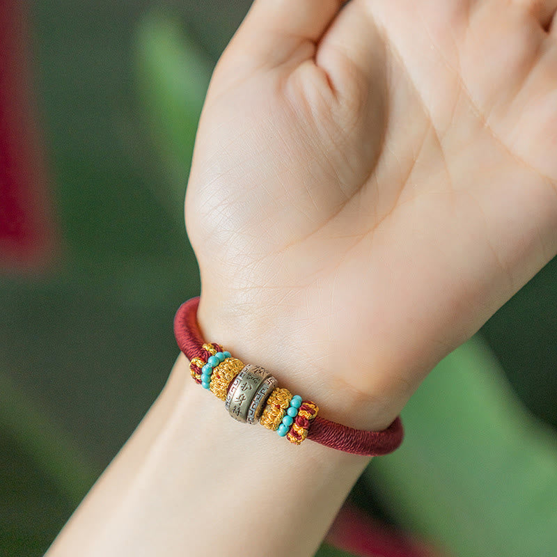 Handmade Tibetan Amulet King Kong Knot Luck Protection Braided Bracelet - Image 4