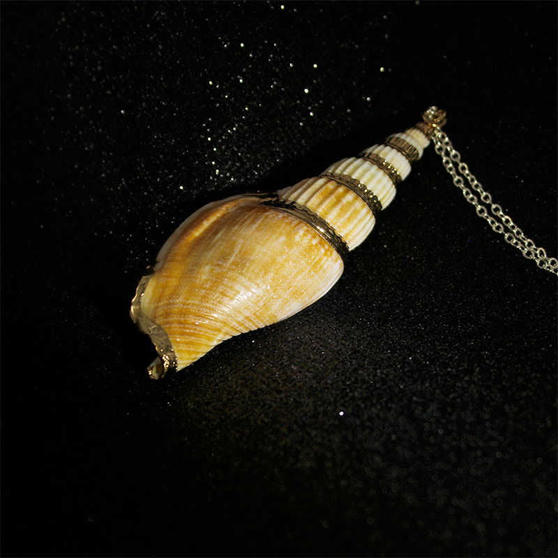 Natural Shankha Conch Shell Seashell Lucky Necklace Pendant - Image 8