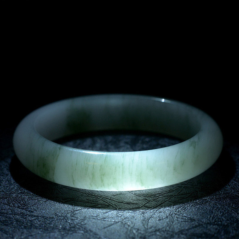 Natural Jade Luck Healing Bangle Bracelet - Image 3