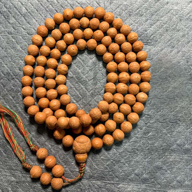 108 Mala Beads Nepal Bodhi Seed Luck Wealth Tassel Bracelet - Image 11