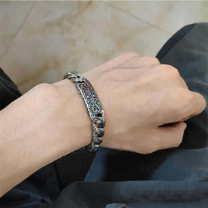Vintage Patterns Engraved Healing Bracelet - Image 9