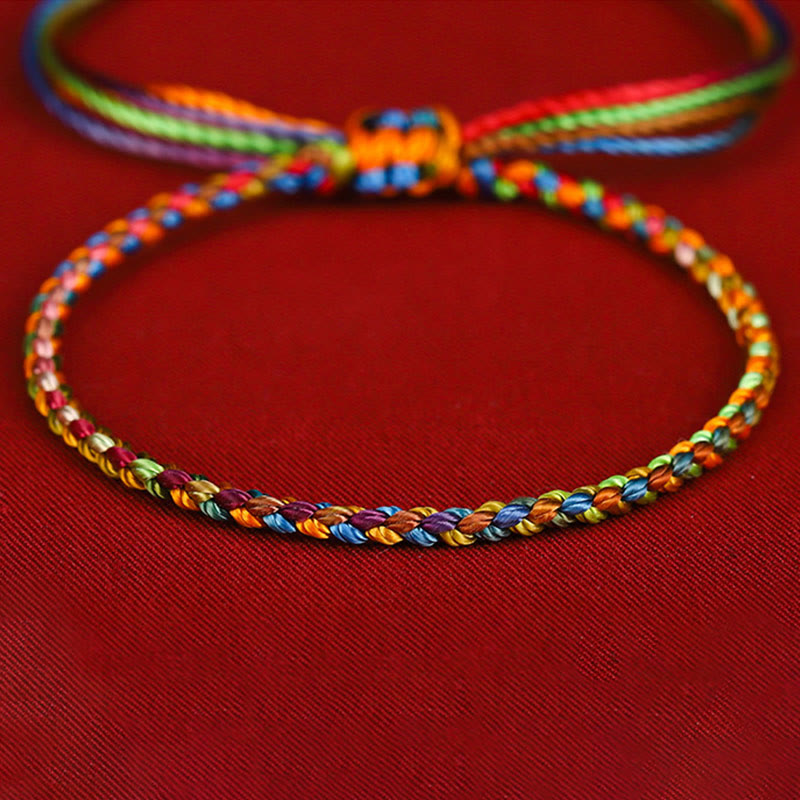 "May all your wishes come true" Lucky Multicolored Bracelet - Image 11