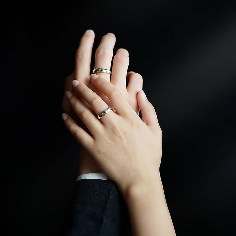 Tibetan Om Mani Padme Hum Carved Chinese Zodiac Natal Buddha Peace Ring - Image 49