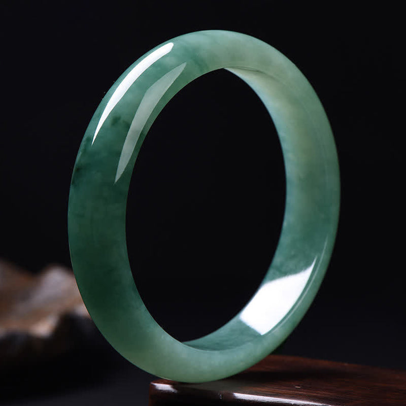 Jade Abundance Luck Healing Bangle Bracelet - Image 3