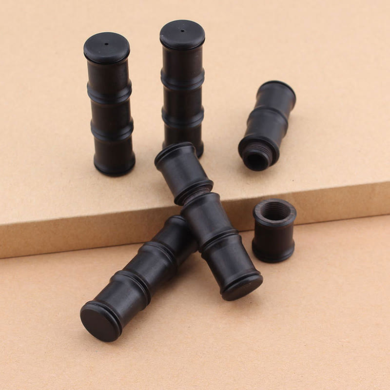 Ebony Wood Bamboo Pattern Ghau Prayer Box Peace Necklace Pendant - Image 10