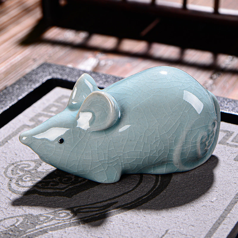 Chinese Zodiac Wealth Ceramic Tea Pet Home Figurine Decoration - Image 5