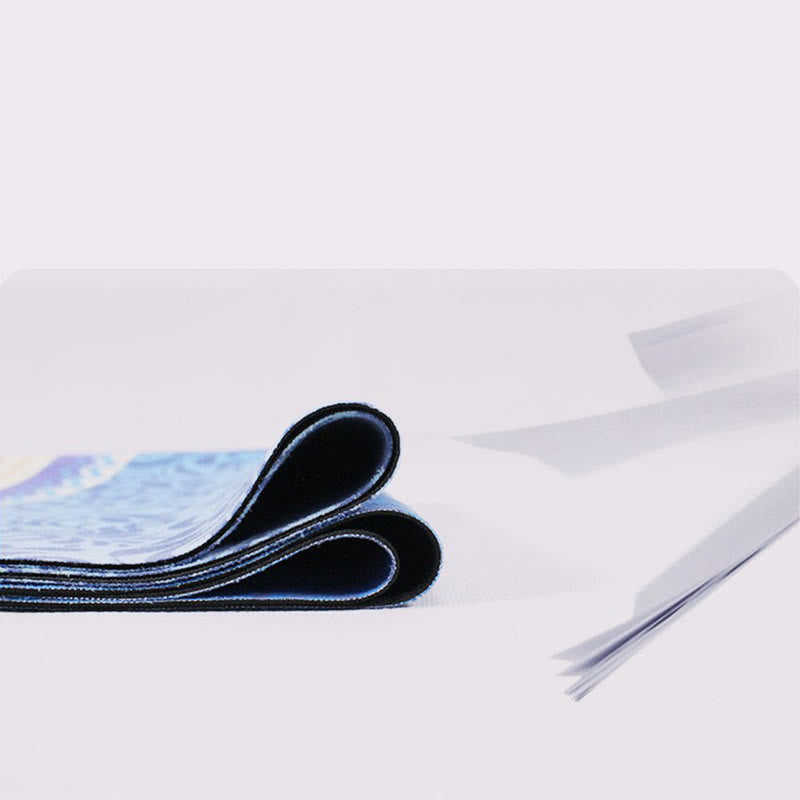 Tibetan Mandala Elephant Lotus Koi Fish Mindful Natural Rubber Yoga Mat Decoration - Image 20