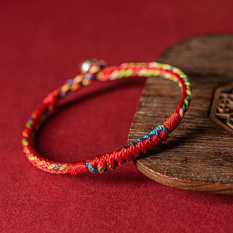 Handmade Five Color Thread Protection Bracelet - Image 5