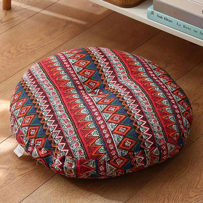 Lotus Simple Pattern Linen Meditation Seat Cushion Home Living Room Decoration - Image 22