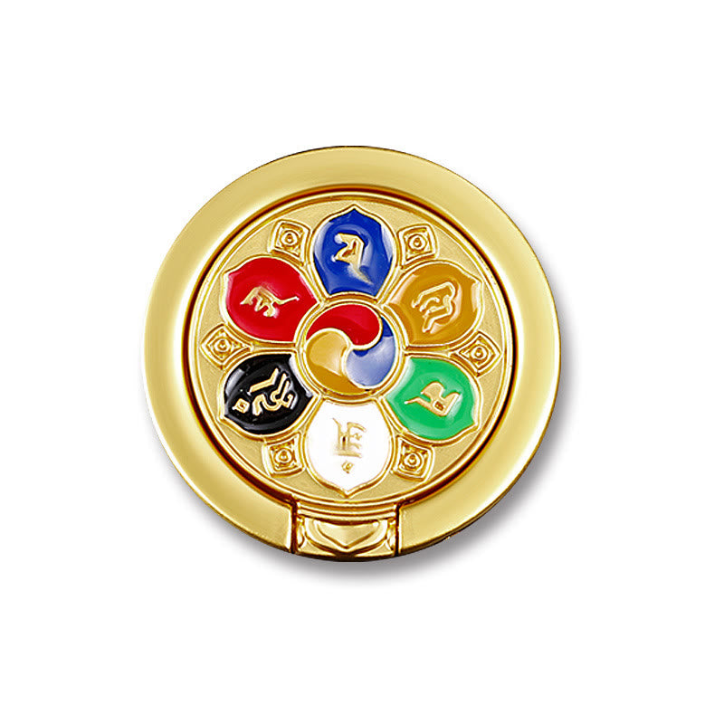 Tibetan Om Mani Padme Hum Peace Phone Ring Bracket Universal Phone Holder Decorations - Image 15