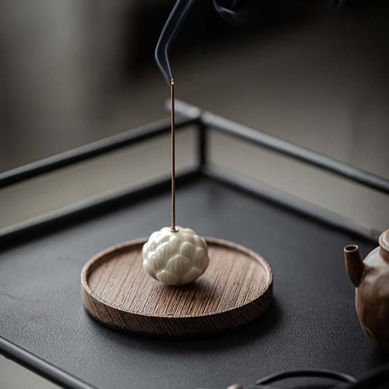 Mini Lotus Flower Meditation Ceramic Stick Small Incense Burner Decoration - Image 11
