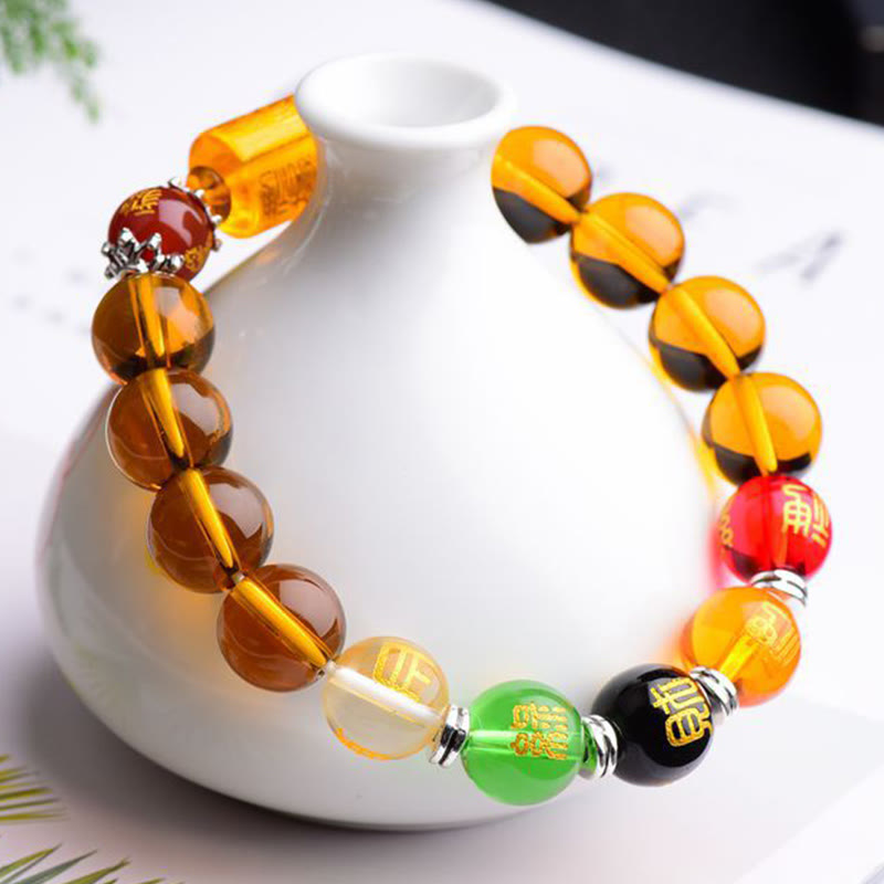 Natural Citrine Fortune Happiness Bracelet - Image 5