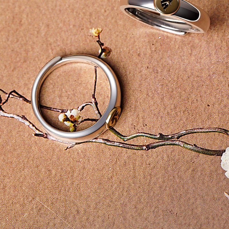 Tibetan Om Mani Padme Hum Carved Chinese Zodiac Natal Buddha Peace Ring - Image 14