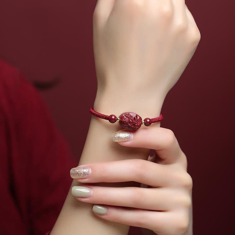 Chinese Zodiac Natal Buddha Cinnabar Keep Away Evil Spirits Rope Bracelet (Extra 30% Off | USE CODE: FS30) - Image 7