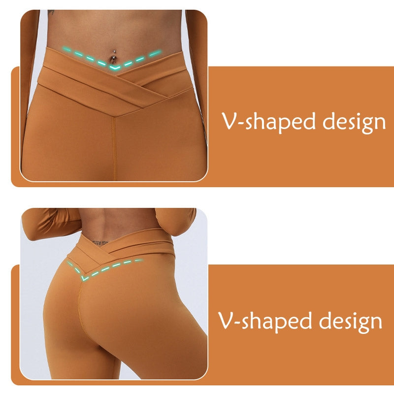 2Pcs Long Sleeve Backless Top Bra Leggings Pants Fitness Yoga Outfit Set - Image 9