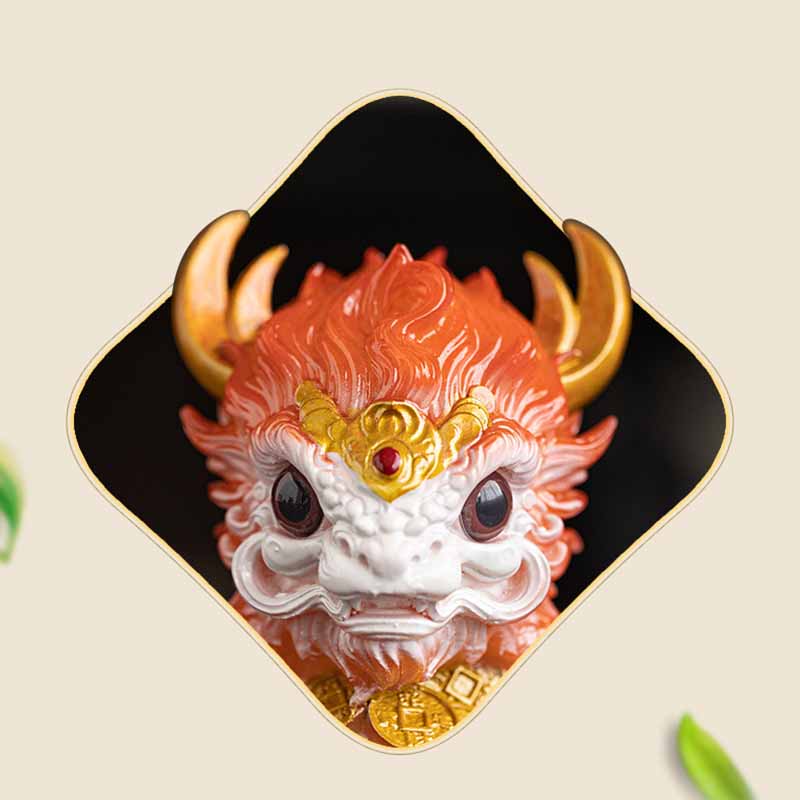 Color Changing Small Kirin Resin Tea Pet Home Figurine Decoration - Image 28