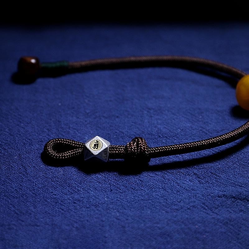 925 Sterling Silver Chinese Zodiac Natal Buddha Natural Amber Clear Anxiety Bracelet - Image 6