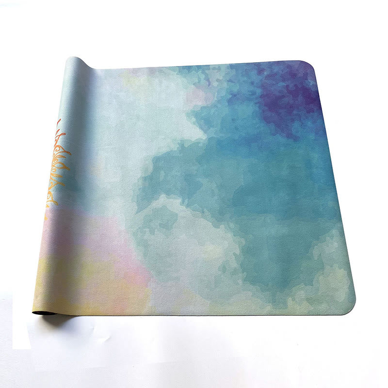 Tibetan Mandala Elephant Lotus Koi Fish Mindful Natural Rubber Yoga Mat Decoration - Image 17