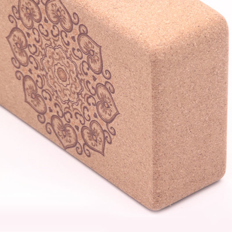 Tibetan Mandala Mindful Yoga Cork Block - Image 15