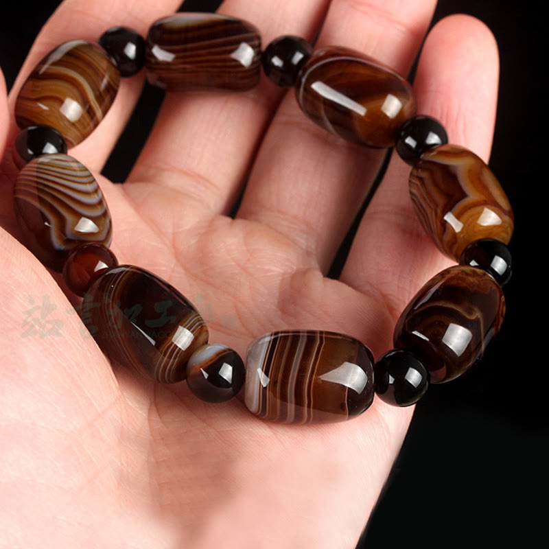 Natural Sardonyx Courage Happiness Bracelet - Image 7