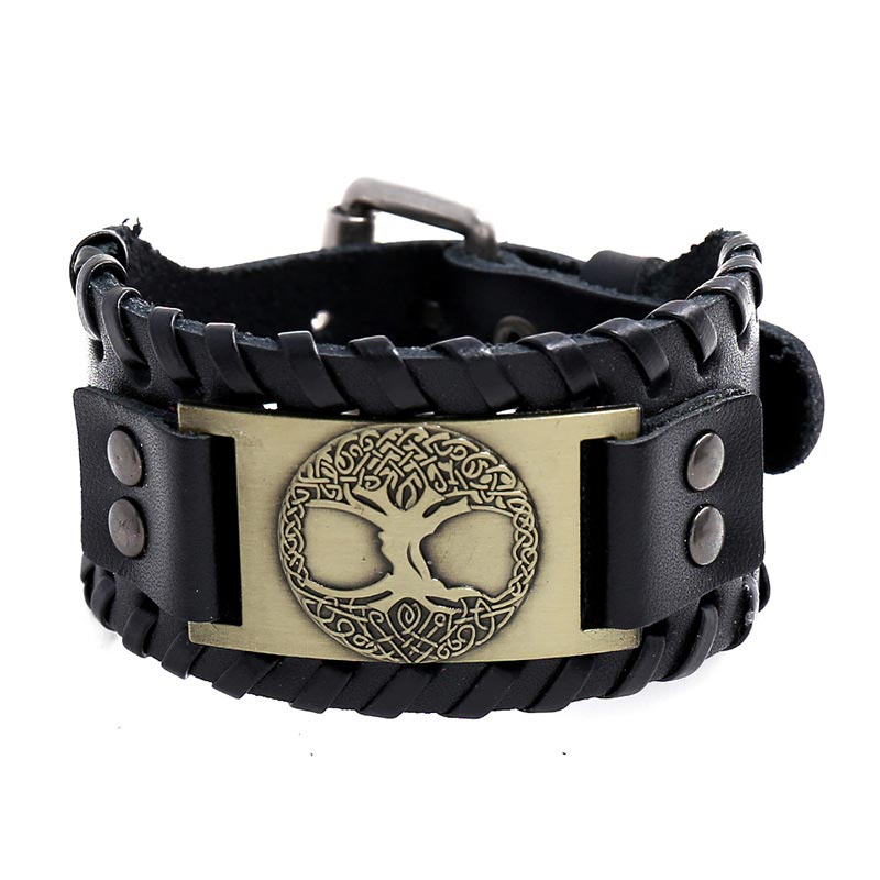 Lucky Tree Of Life Balance Leather Bracelet - Image 5