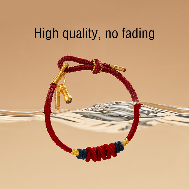 925 Sterling Silver Koi Fish Charm Wealth Success Braided Bracelet - Image 14