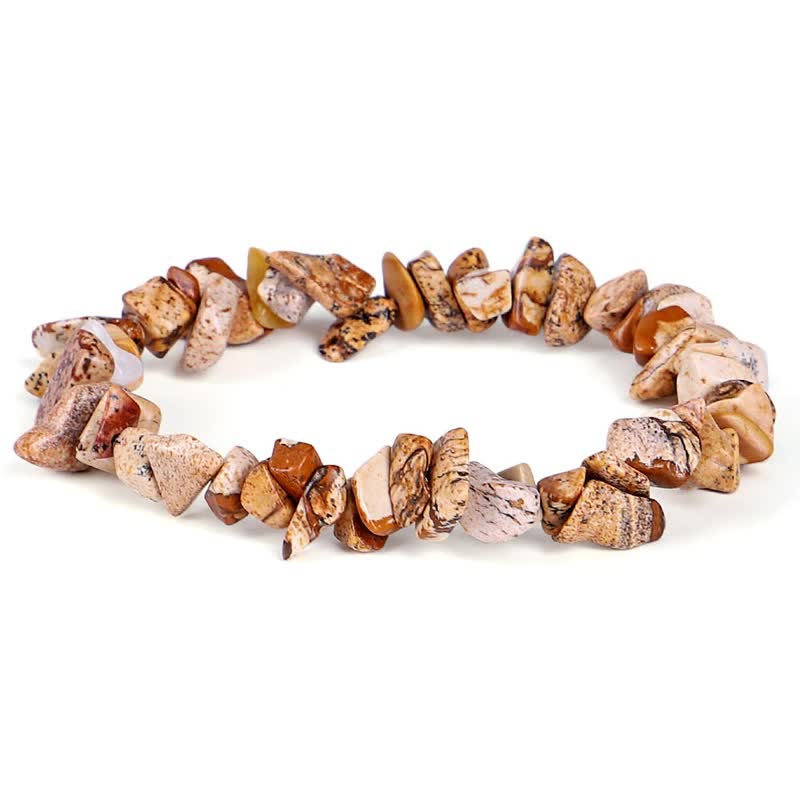 Amethyst Lazurite Various Crystal Stone Healing Positive Bracelet - Image 8