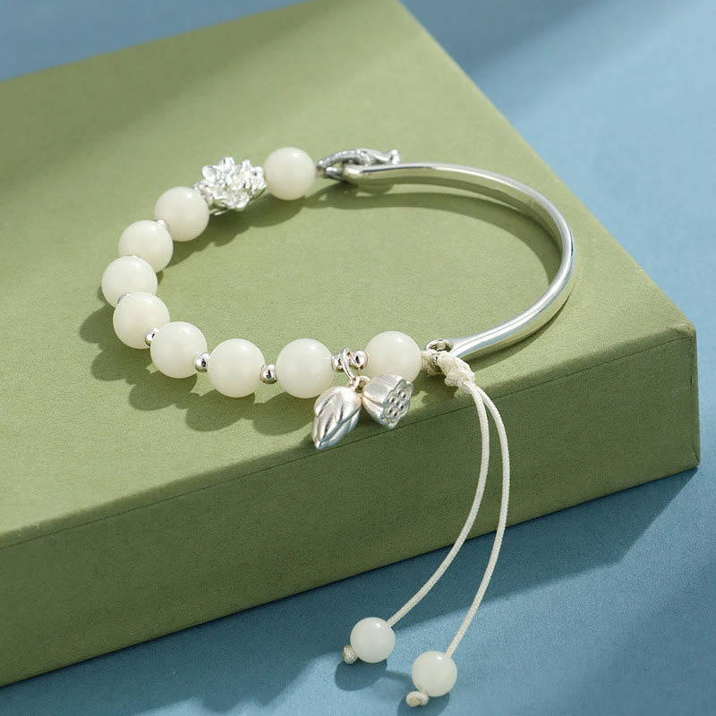 Bodhi Seed Butterfly Lotus Luck Wealth Bracelet Bangle - Image 11