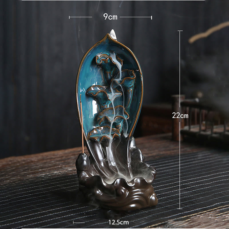 Waterfall Incense Burner Backflow Incense Holder - Image 10