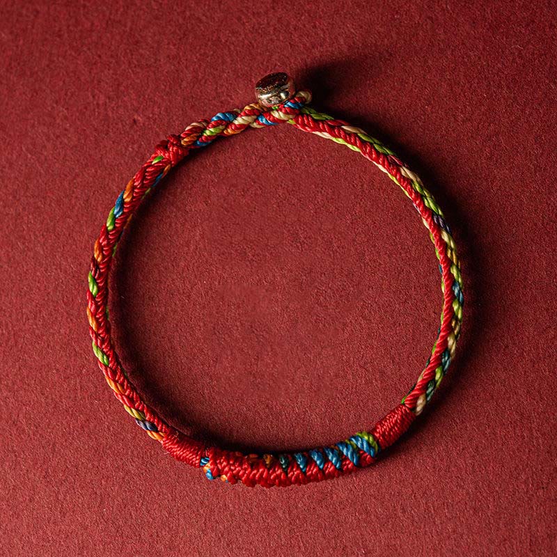 Handmade Five Color Thread Protection Bracelet - Image 4