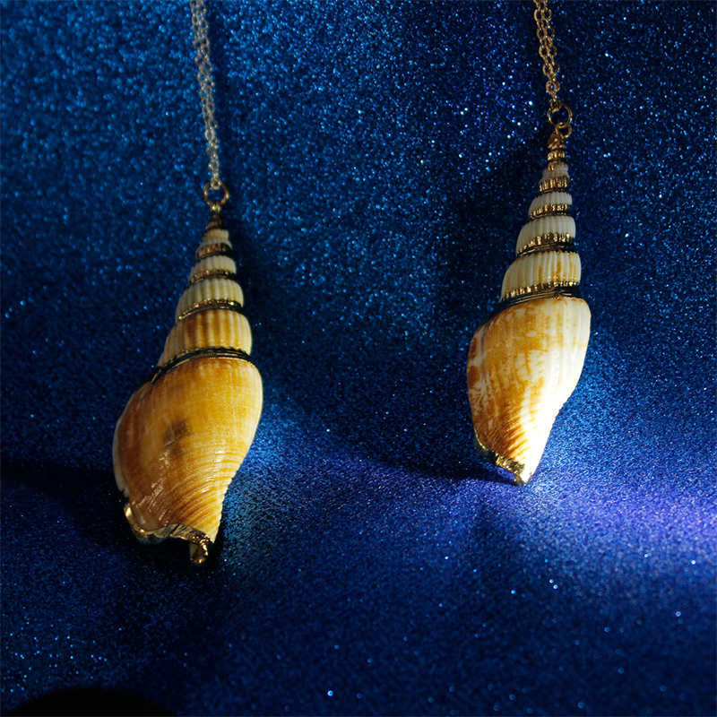 Natural Shankha Conch Shell Seashell Lucky Necklace Pendant - Image 14