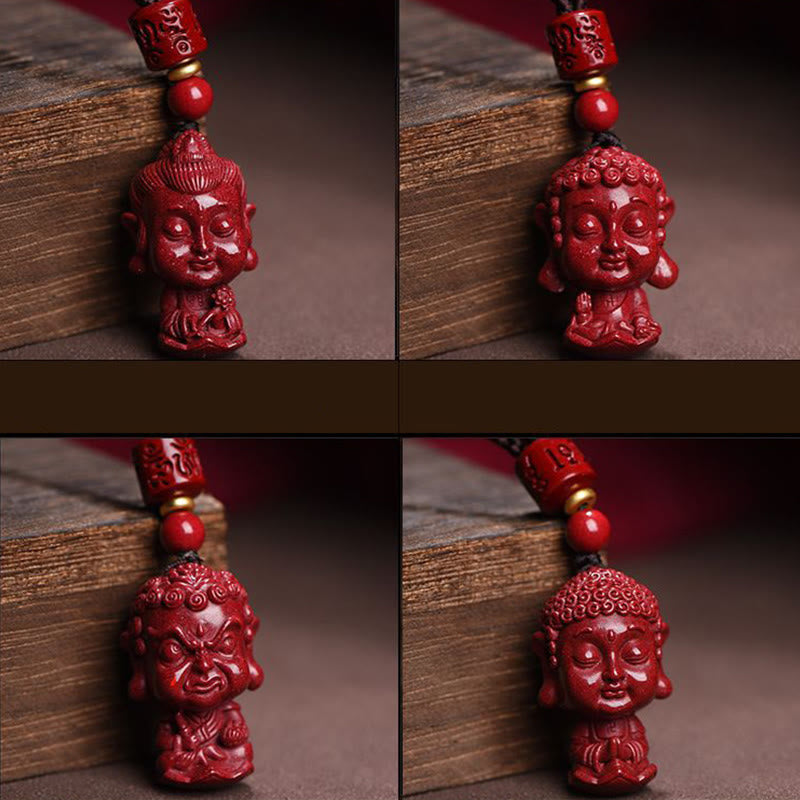 Chinese Zodiac Natal Buddha Natural Cinnabar Amulet Keep Away Evil Spirits Necklace Pendant - Image 21