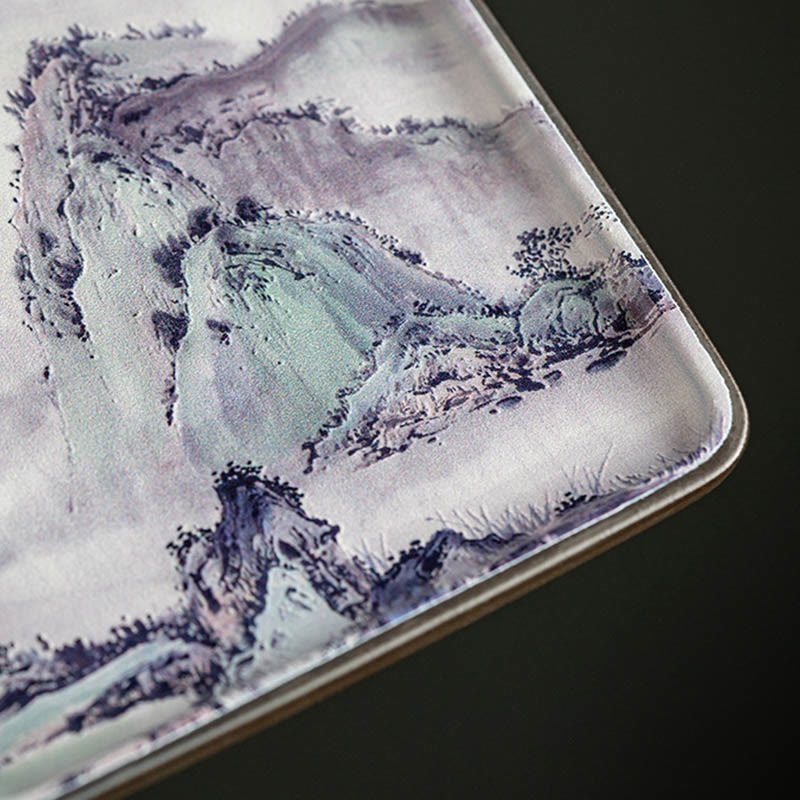 Mountain Lake Flower Leaf Healing Ceramic Plate Tray Stick Incense Burner Decoration - Image 10