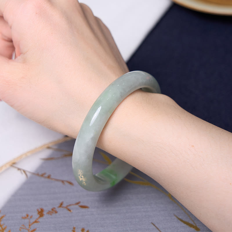 Bring Good Luck Green Jade Bracelet Bangle Bundle - Image 9