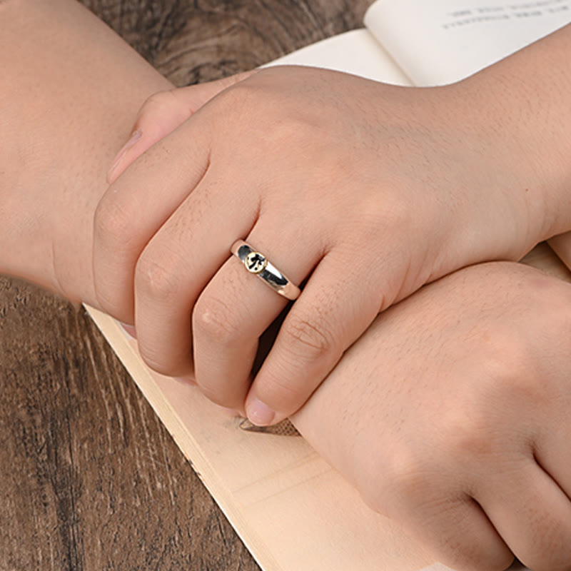 Tibetan Om Mani Padme Hum Carved Chinese Zodiac Natal Buddha Peace Ring - Image 47