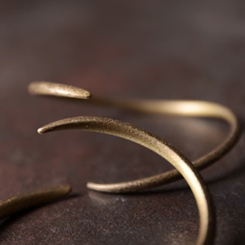 Simple Design Copper Luck Adjustable Cuff Bracelet - Image 6