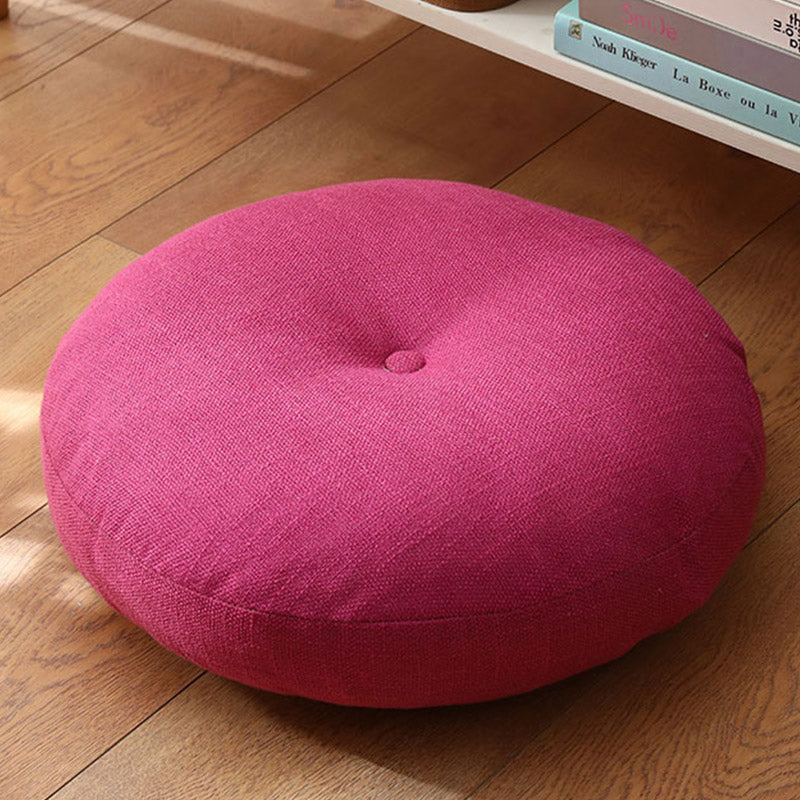 Lotus Simple Pattern Linen Meditation Seat Cushion Home Living Room Decoration - Image 17