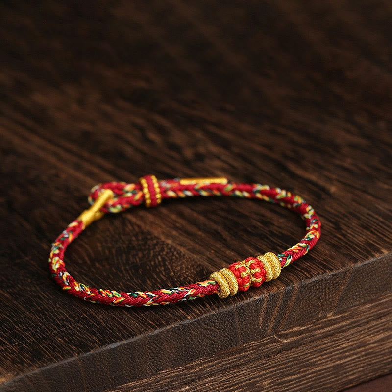 Handmade Colorful Rope King Kong Knot Braided Luck Bracelet - Image 4