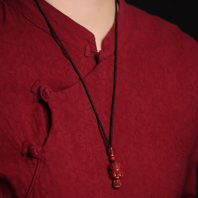 Chinese Zodiac Natal Buddha Natural Cinnabar Amulet Keep Away Evil Spirits Necklace Pendant - Image 15