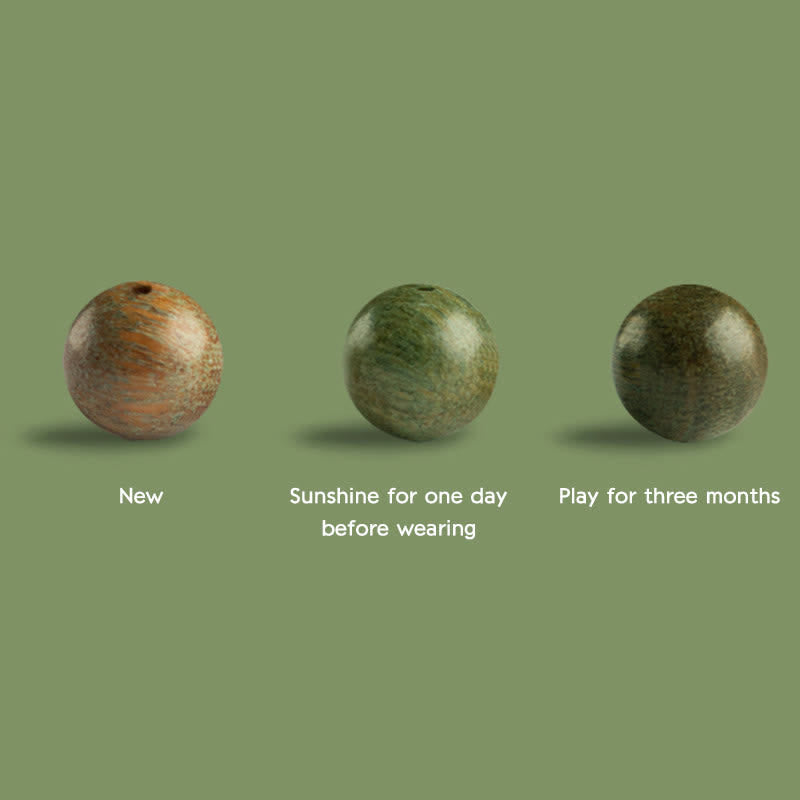 Green Sandalwood Positive Peace Bracelet - Image 17