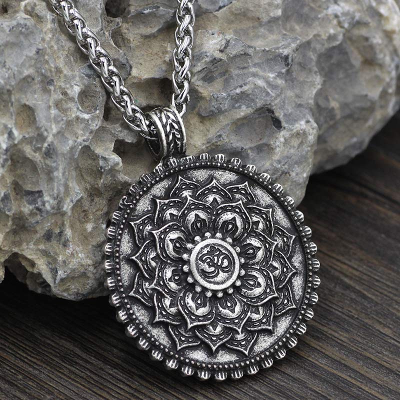 Six True Words Love Peace Flower Pattern Necklace (Extra 35% Off | USE CODE: FS35) - Image 7