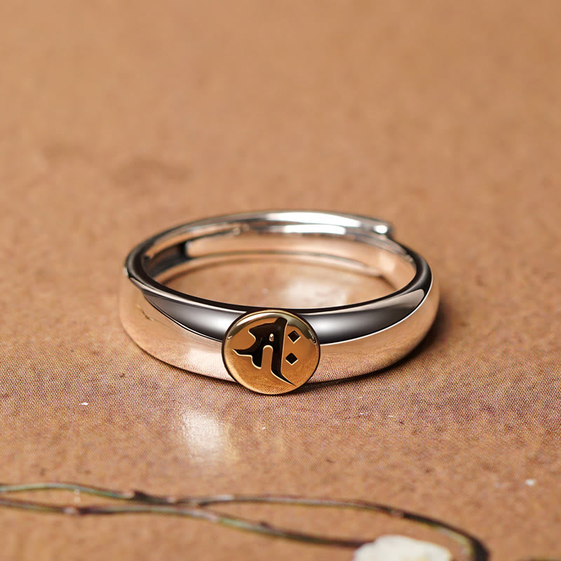 Tibetan Om Mani Padme Hum Carved Chinese Zodiac Natal Buddha Peace Ring - Image 25