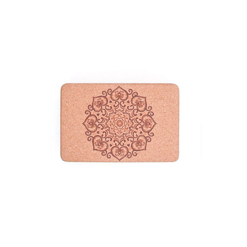 Tibetan Mandala Mindful Yoga Cork Block - Image 12